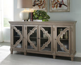 Fine Furniture & Decor - Ashley Furniture - Fossil Ridge Accent Cabinet - Accent Cabinet / Gray - A4000037