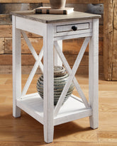 Fine Furniture & Decor - Ashley Furniture - Adalane Accent Table - Accent Table / White/Gray - A4000374