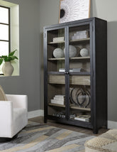 Fine Furniture & Decor - Ashley Furniture - Lenston Accent Cabinet - Accent Cabinet / Black/Gray - A4000507