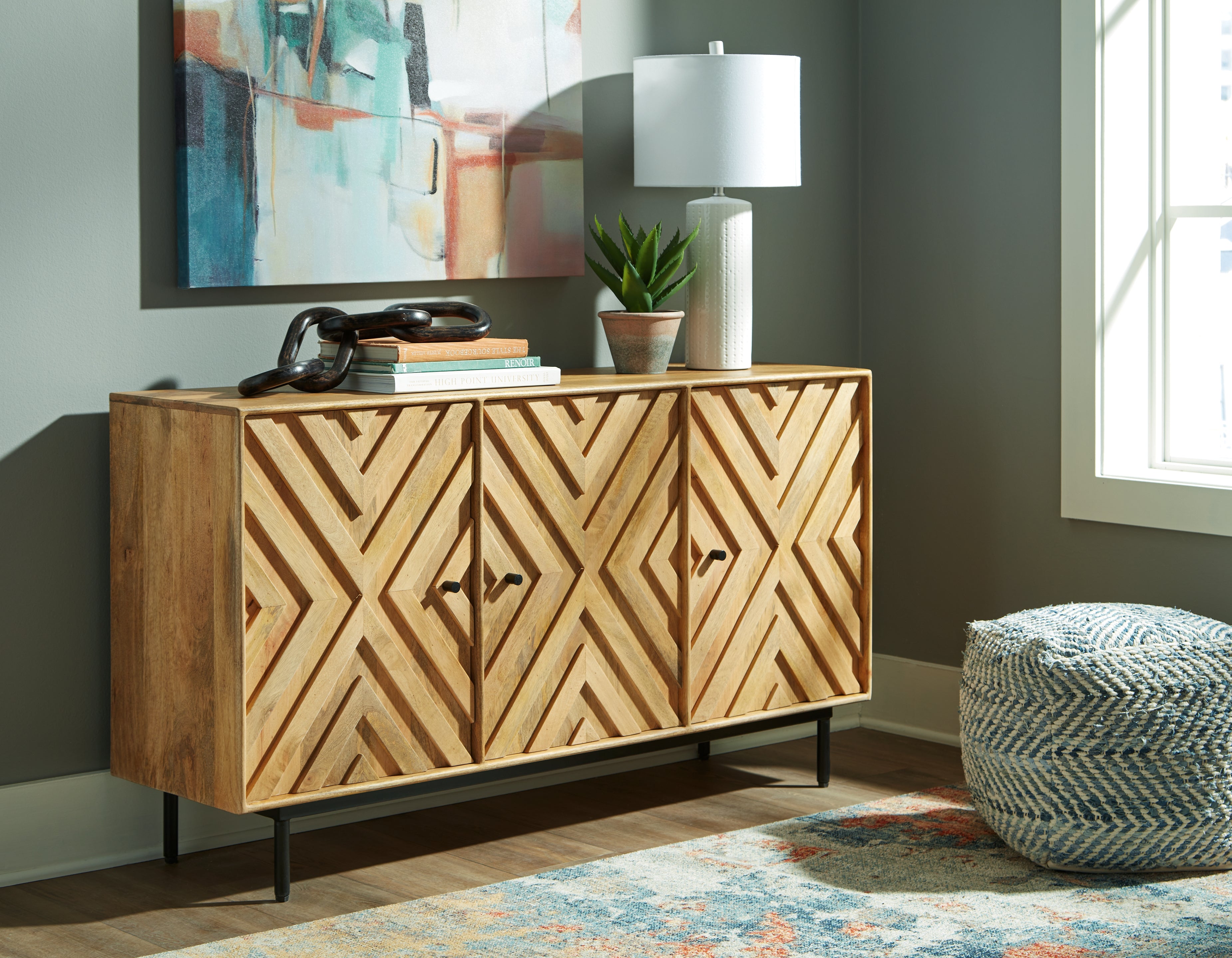 Fine Furniture & Decor - Ashley Furniture - Cadewick Accent Cabinet - Accent Cabinet / Natural - A4000570