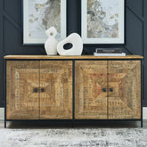 Fine Furniture & Decor - Ashley Furniture - Camney Accent Cabinet - Accent Cabinet / Brown/Black - A4000581