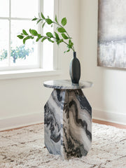 Fine Furniture & Decor - Ashley Furniture - Wrenlane Accent Table - Accent Table / Black/White/Taupe - A4000646