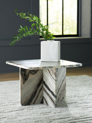 Fine Furniture & Decor - Ashley Furniture - Baretton Accent Coffee Table - Accent Cocktail Table / Black/White/Taupe - A4000670