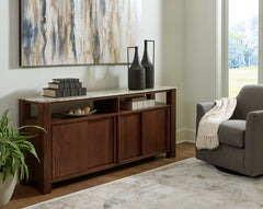 Fine Furniture & Decor - Ashley Furniture - Tobinville Accent Cabinet - Accent Cabinet / Dark Brown - A4000673