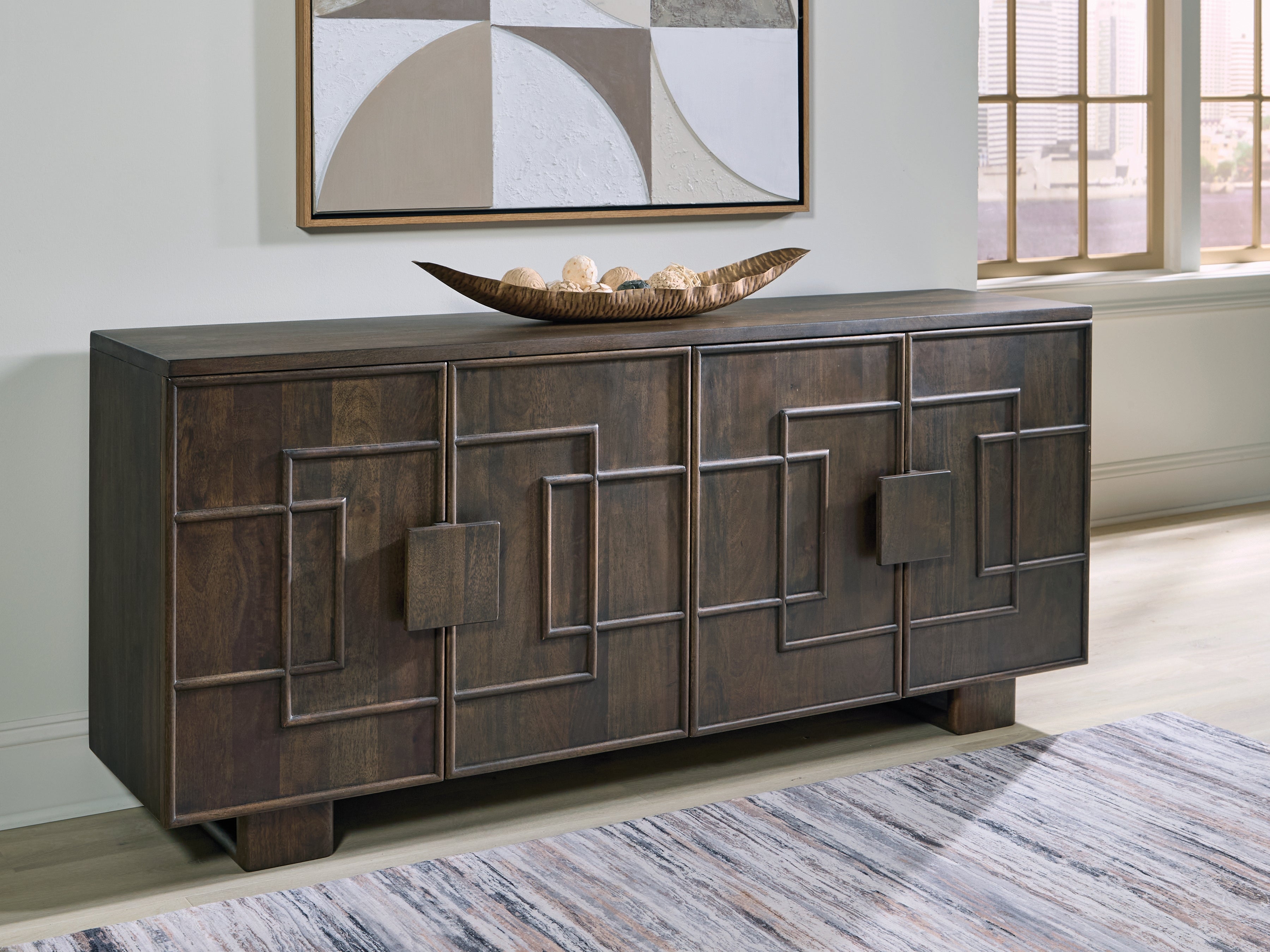 Fine Furniture & Decor - Ashley Furniture - Cato Accent Cabinet - Accent Cabinet / Dark Brown - A4000682