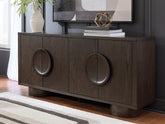 Fine Furniture & Decor - Ashley Furniture - Veeda Accent Cabinet - Accent Cabinet / Dark Brown - A4000703