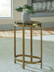 Fine Furniture & Decor - Ashley Furniture - Porterville Accent Table - Accent Table / Gold Finish - A4000716