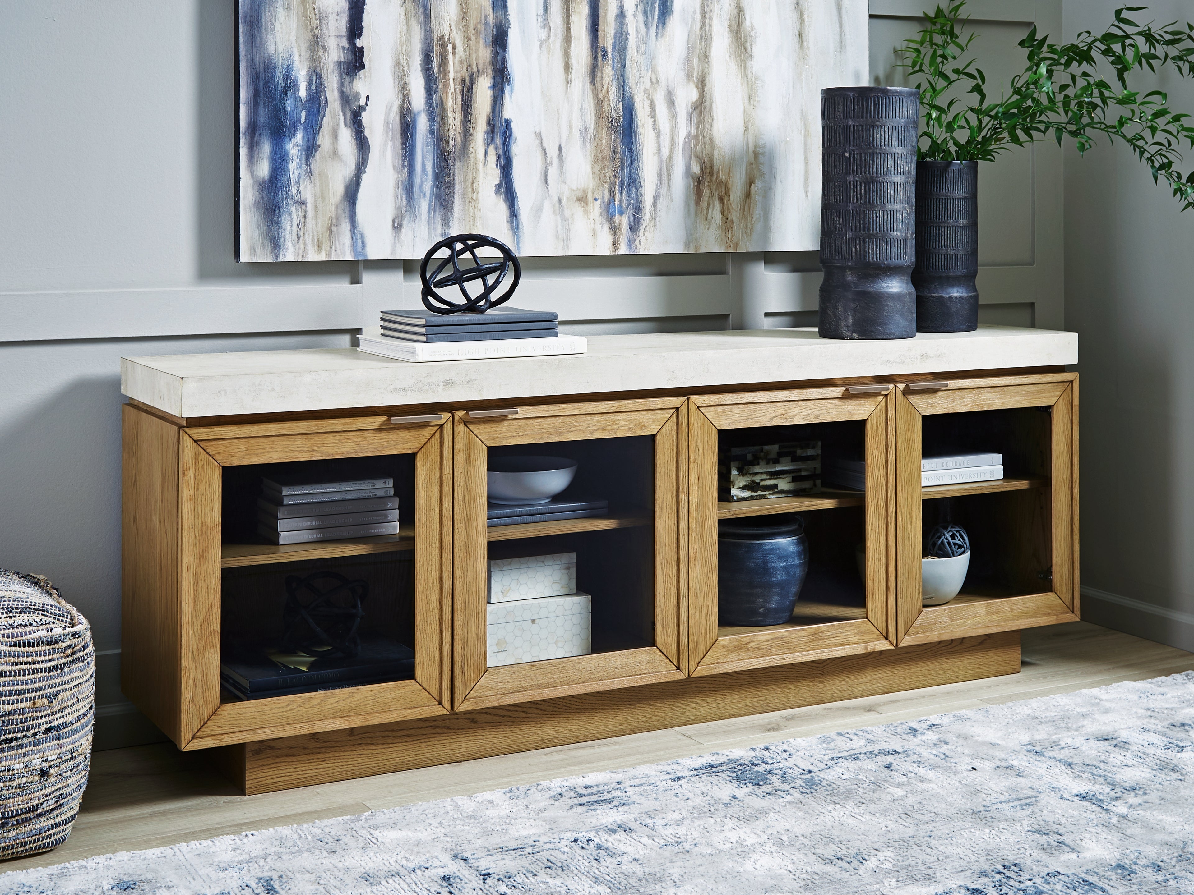 Fine Furniture & Decor - Ashley Furniture - Adanworth Accent Cabinet - Accent Cabinet - A4000731