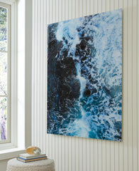 Fine Furniture & Decor - Ashley Furniture - Clemick Wall Decor - Wall Art / Turquoise - A8000422