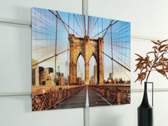 Fine Furniture & Decor - Ashley Furniture - Shayward Wall Decor - Wall Art / Blue/Amber - A8000435