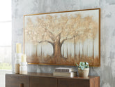 Fine Furniture & Decor - Ashley Furniture - Dalewick Wall Decor - Wall Art / Brown/Gray/Gold Finish - A8000448