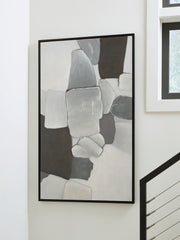 Fine Furniture & Decor - Ashley Furniture - Adilson Wall Decor - Wall Art / White/Gray/Black - A8000463