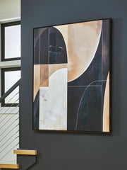 Fine Furniture & Decor - Ashley Furniture - Ewanford Wall Decor - Wall Art / Black/Brown/Tan - A8000464