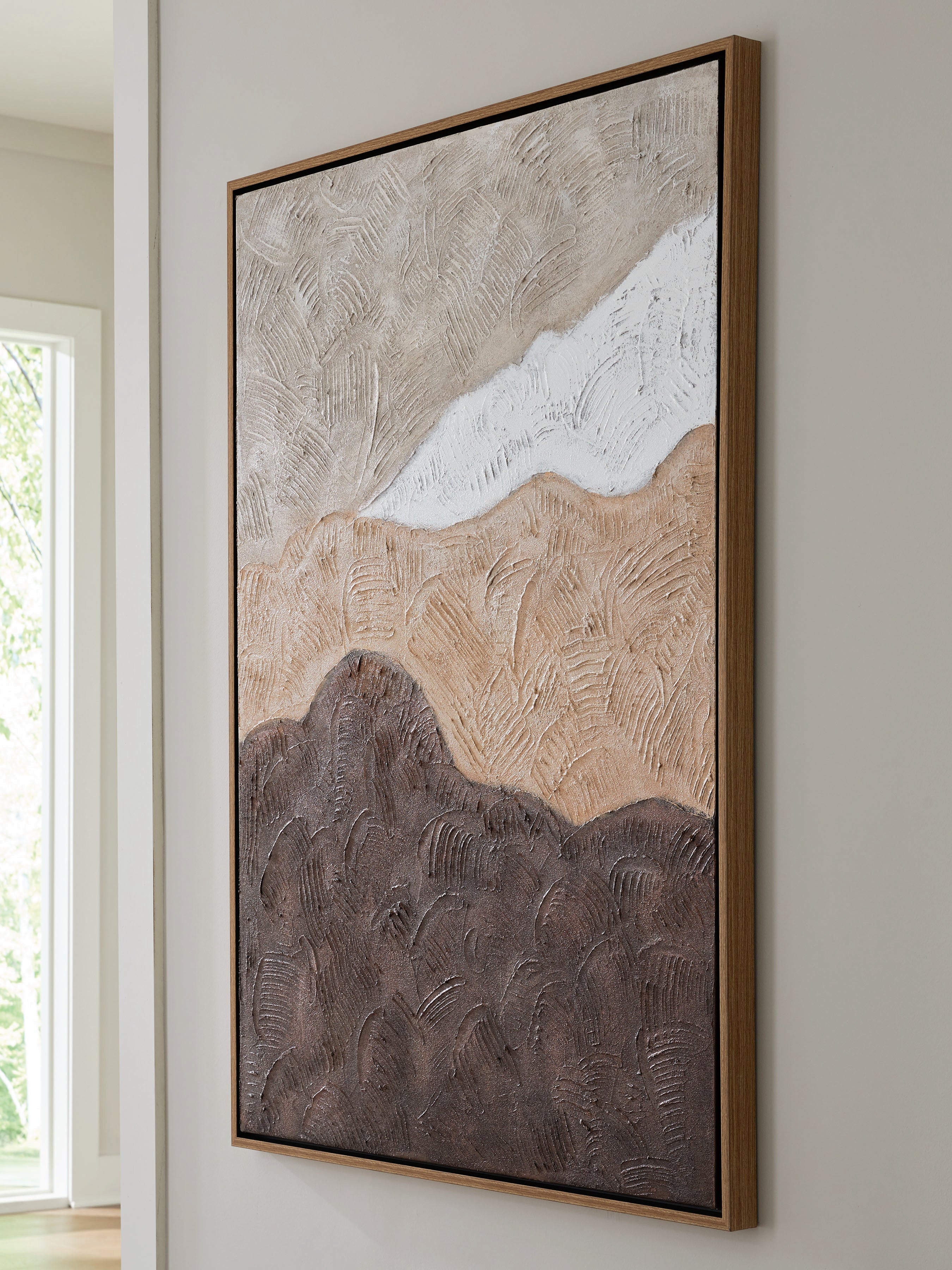 Fine Furniture & Decor - Ashley Furniture - Fanthorne Wall Decor - Wall Art / Tan/Brown/White - A8000500