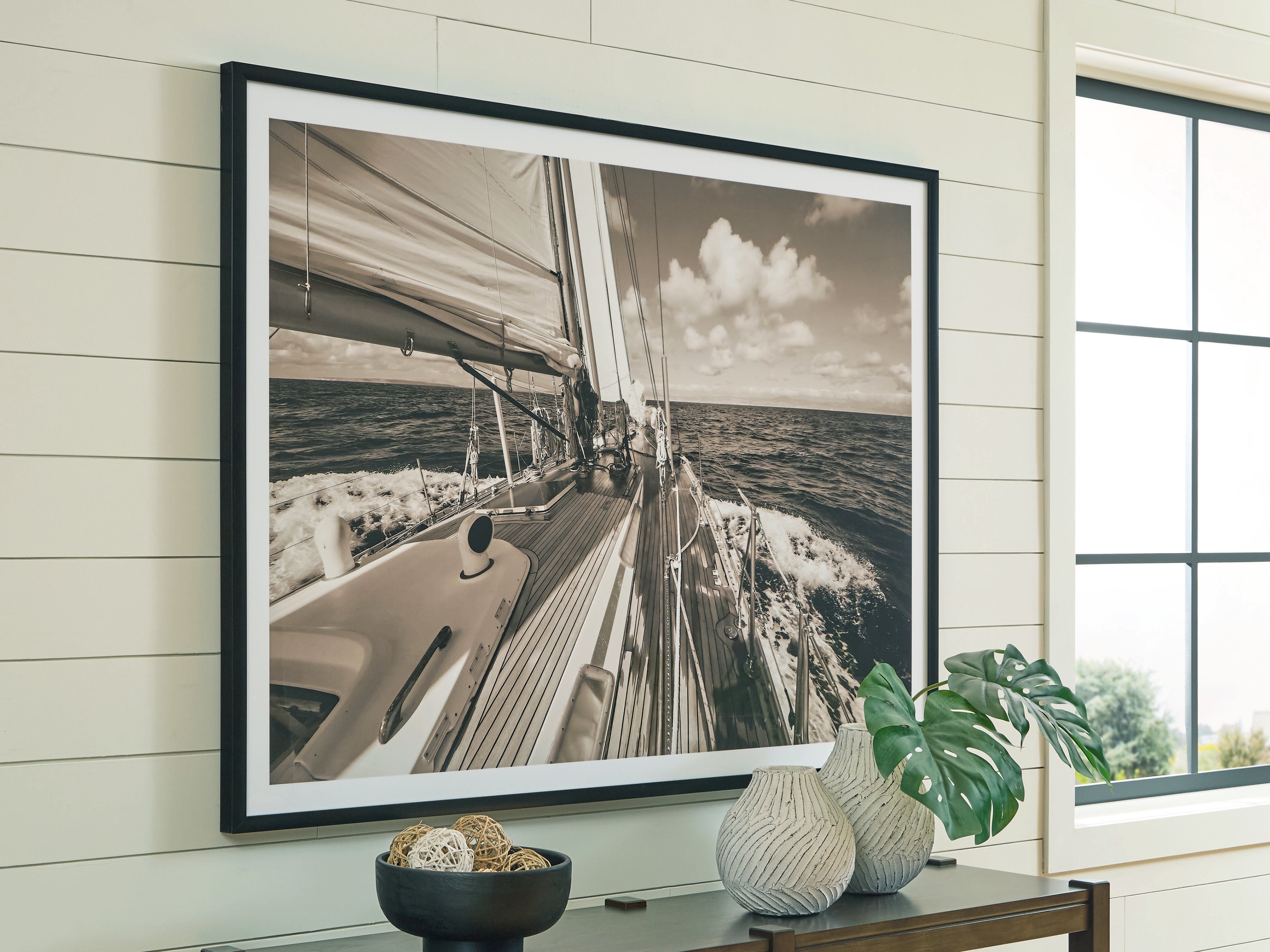 Fine Furniture & Decor - Ashley Furniture - Arlanford Wall Decor - Wall Art / Sepia - A8000505