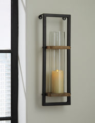 Fine Furniture & Decor - Ashley Furniture - Colburn Wall Decor - Wall Sconce / Natural/Black - A8010171