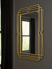 Fine Furniture & Decor - Ashley Furniture - Claybrook Mirror - Accent Mirror / Gold Finish - A8010349