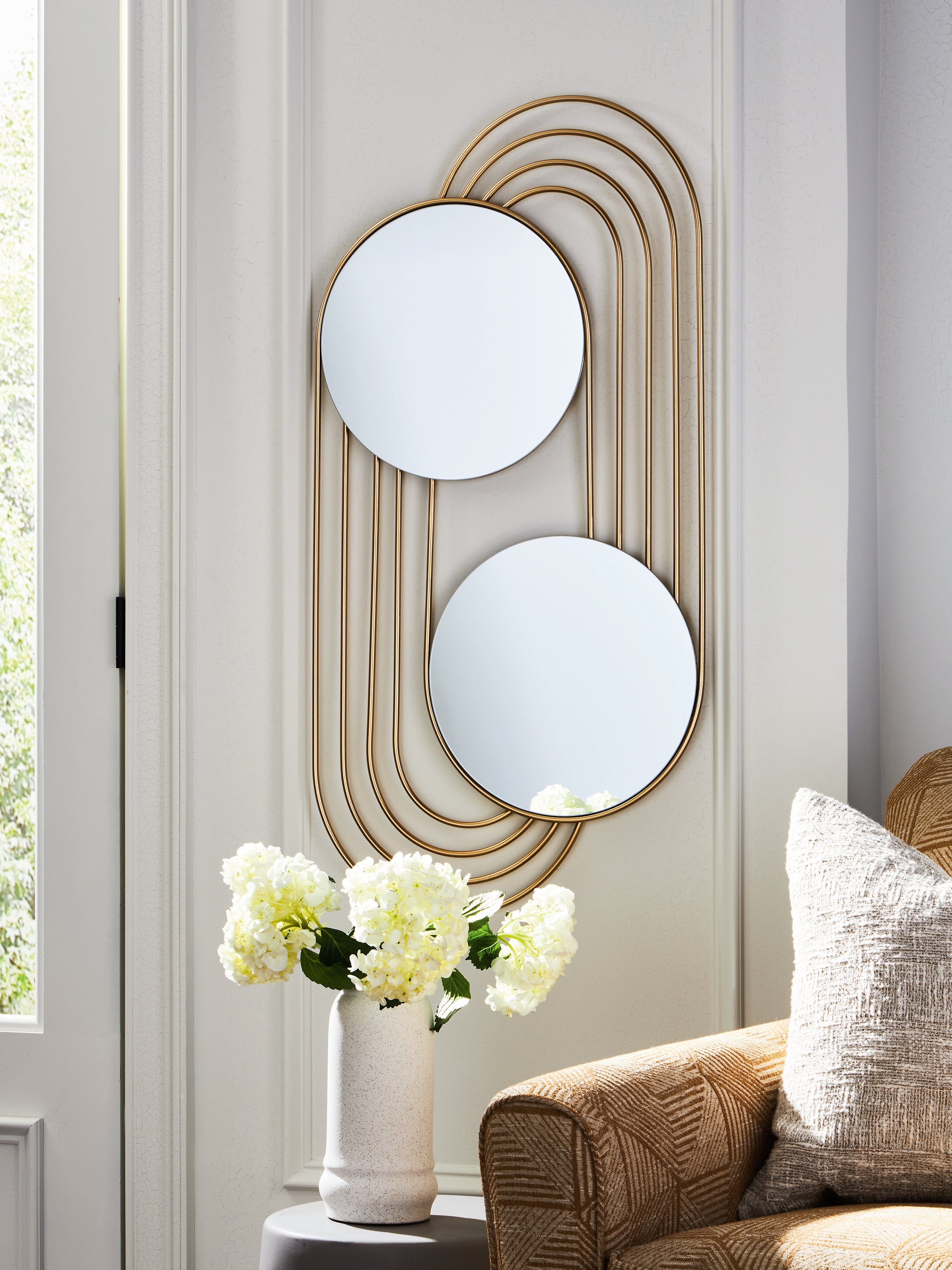 Fine Furniture & Decor - Ashley Furniture - Warrenley Mirror - Accent Mirror / Gold Finish - A8010401