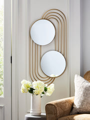 Fine Furniture & Decor - Ashley Furniture - Warrenley Mirror - Accent Mirror / Gold Finish - A8010401