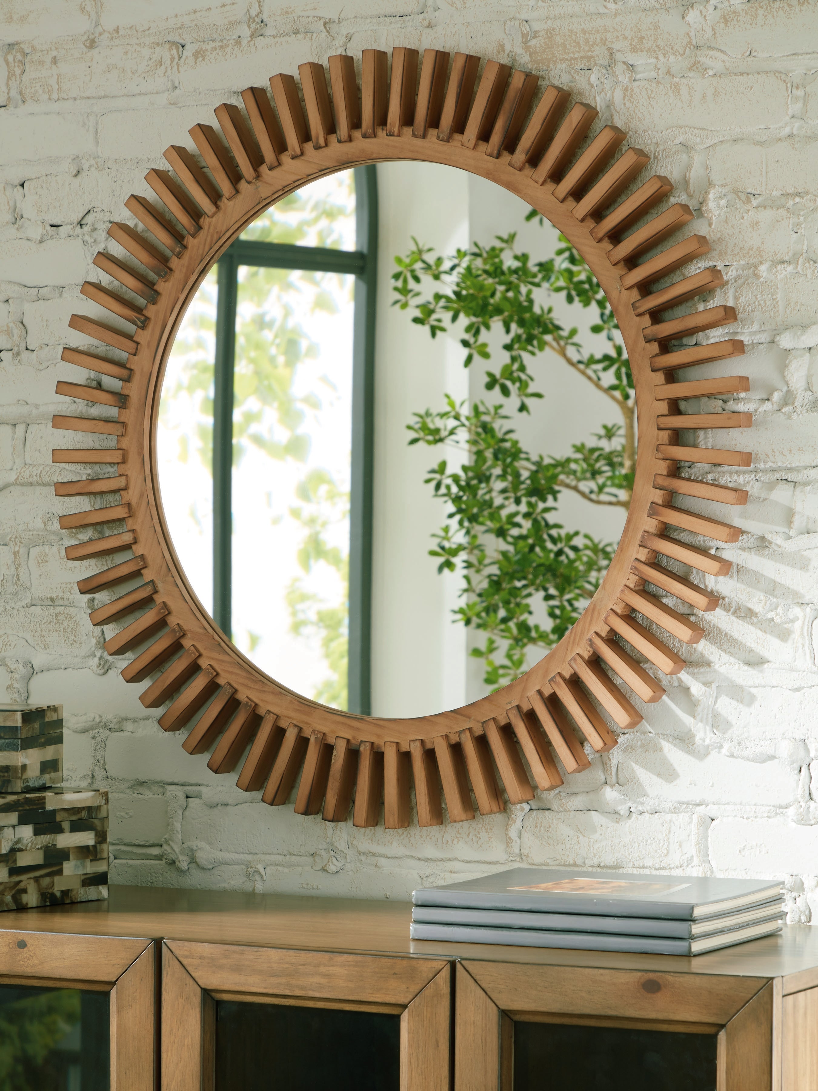 Fine Furniture & Decor - Ashley Furniture - Tedwell Mirror - Accent Mirror / Brown - A8010410