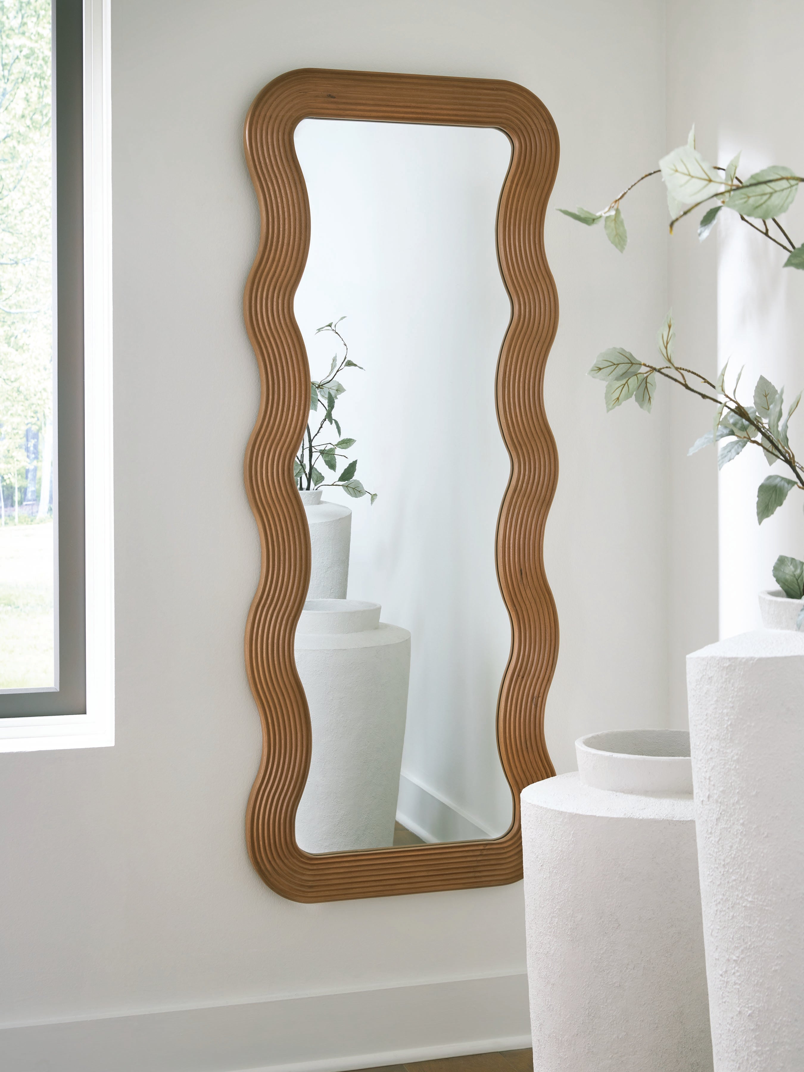 Fine Furniture & Decor - Ashley Furniture - Ellisonville Mirror - Floor Mirror / Brown - A8010413