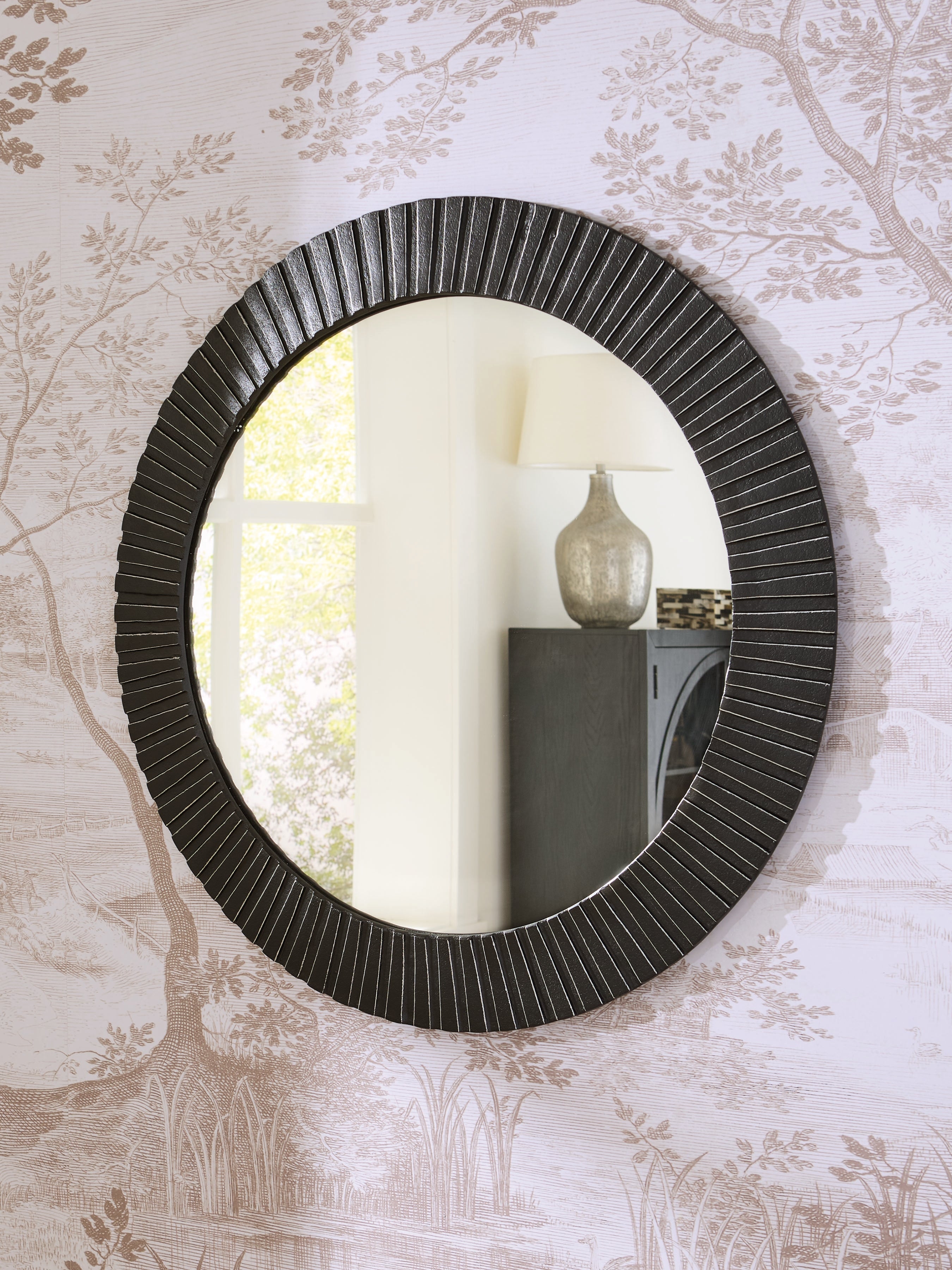 Fine Furniture & Decor - Ashley Furniture - Ozias Mirror - Accent Mirror / Black - A8010417