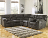 Fine Furniture & Decor - Ashley Furniture - Tambo Sectional - 2-Piece Reclining Sectional / Pewter - 27801S1
