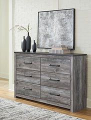 Fine Furniture & Decor - Ashley Furniture - Bronyan Bedroom - Two Drawer Night Stand / Dark Gray - B1290-92