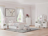 Fine Furniture & Decor - Ashley Furniture - Kozlani Bedroom - Five Drawer Chest / White - PCB1819-46