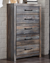 Fine Furniture & Decor - Ashley Furniture - Drystan Bedroom - King Panel Bed with 4 Storage Drawers / Multi - B211B54