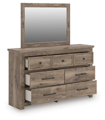 Fine Furniture & Decor - Ashley Furniture - Rusticott Bedroom - Dresser and Mirror / Brown - PCB2260B1