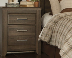 Fine Furniture & Decor - Ashley Furniture - Juararo Bedroom - California King Poster Bed / Dark Brown - B251B12