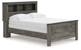 Fine Furniture & Decor - Ashley Furniture - Frandern Bedroom - Full Bookcase Panel Bed / Gray - B4480B3
