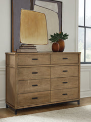 Fine Furniture & Decor - Ashley Furniture - Tomtyn Bedroom - Dresser and Mirror / Light Brown - B622B1