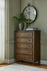 Fine Furniture & Decor - Ashley Furniture - Sturlayne Bedroom - Dresser and Mirror / Brown - B787B1