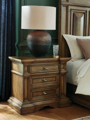 Fine Furniture & Decor - Ashley Furniture - Frantanna Bedroom - Three Drawer Night Stand / Brown - PCB949-93