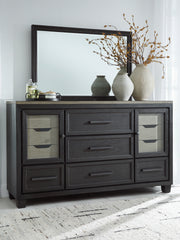 Fine Furniture & Decor - Ashley Furniture - Foyland Bedroom - Two Drawer Night Stand / Black/Brown - B989-92