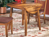 Fine Furniture & Decor - Ashley Furniture - Berringer Dining Room - Round DRM Drop Leaf Table / Rustic Brown - D199-15