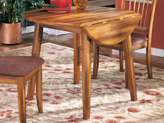 Fine Furniture & Decor - Ashley Furniture - Berringer Dining Room - Round DRM Drop Leaf Table / Rustic Brown - D199-15