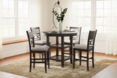 Fine Furniture & Decor - Ashley Furniture - Langwest Dining Room - Dining Room Table Set (6/CN) / Brown - D422-325