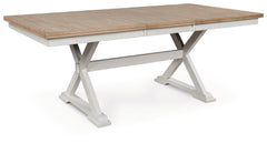 Fine Furniture & Decor - Ashley Furniture - Purlaney Dining Butterfly Extension Table - RECT DRM Butterfly EXT Table / Antique White/Natural - PCD627-35