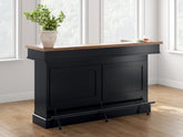 Fine Furniture & Decor - Ashley Furniture - Wildenauer 78" Bar - Bar / Brown/Black - D634-65
