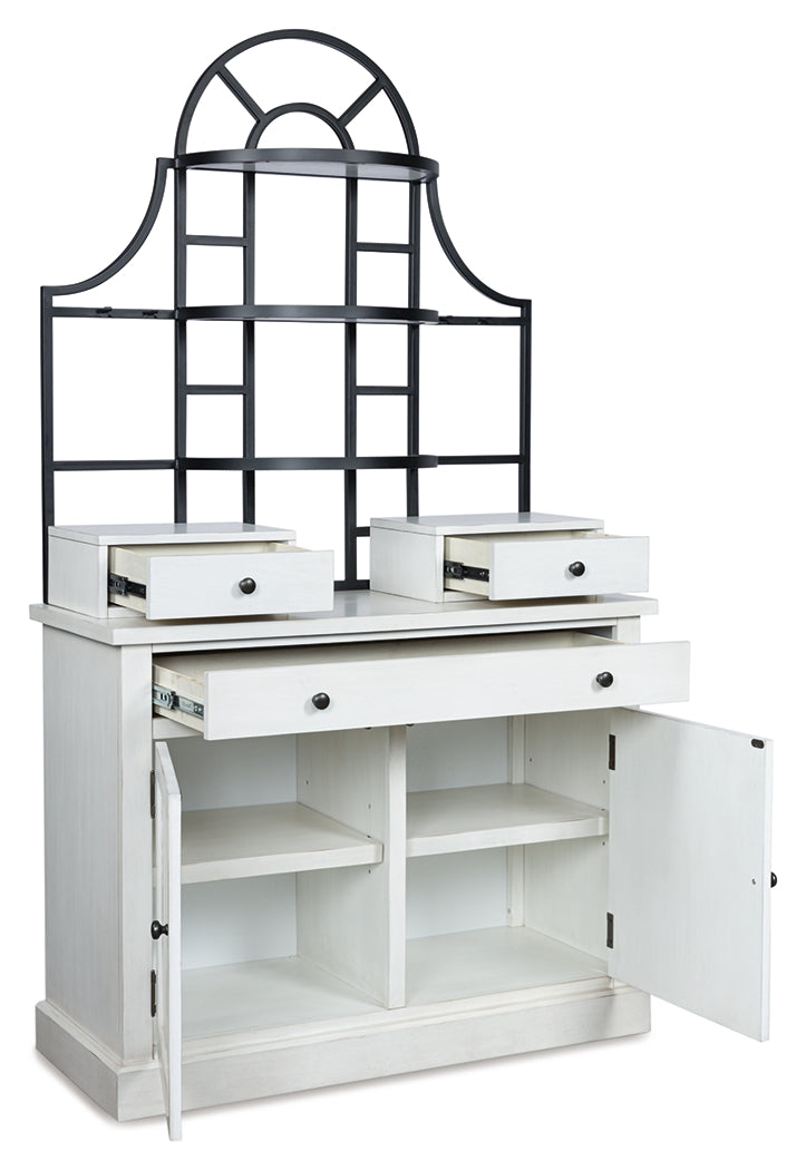 Fine Furniture & Decor - Ashley Furniture - Greddinton Baker's Rack - Baker's Rack / White - PCD824D1