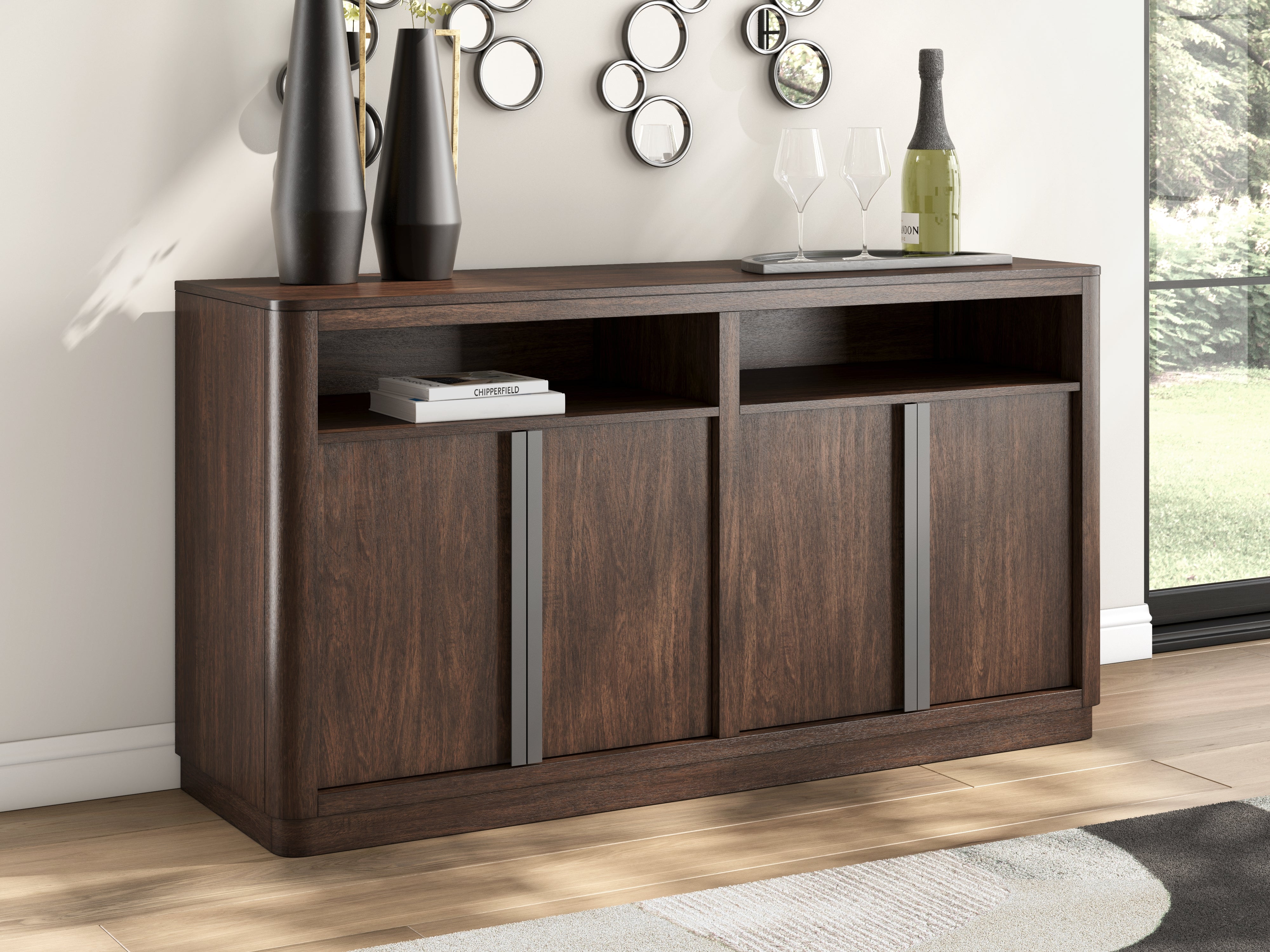 Fine Furniture & Decor - Ashley Furniture - Dilenno Dining Server - Dining Room Server / Dark Brown - PCD857-60