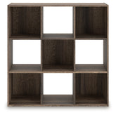 Fine Furniture & Decor - Ashley Furniture - Shallifer Nine Cube Organizer - Nine Cube Organizer / Brown - EA1104-3X3