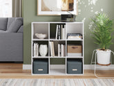 Fine Furniture & Decor - Ashley Furniture - Onita Nine Cube Organizer - Nine Cube Organizer / White - EA9630-3X3