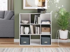 Fine Furniture & Decor - Ashley Furniture - Onita Nine Cube Organizer - Nine Cube Organizer / White - EA9630-3X3