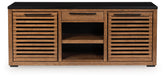 Fine Furniture & Decor - Ashley Furniture - Kallari Bookcase - Credenza / Warm Brown/Black - H737-60