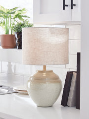 Fine Furniture & Decor - Ashley Furniture - Waldish Lighting - Metal Table Lamp (1/CN) / Cream/Beige - L200204