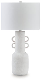 Fine Furniture & Decor - Ashley Furniture - Perringhill Lighting - Metal Table Lamp (1/CN) / Distressed White - L207504